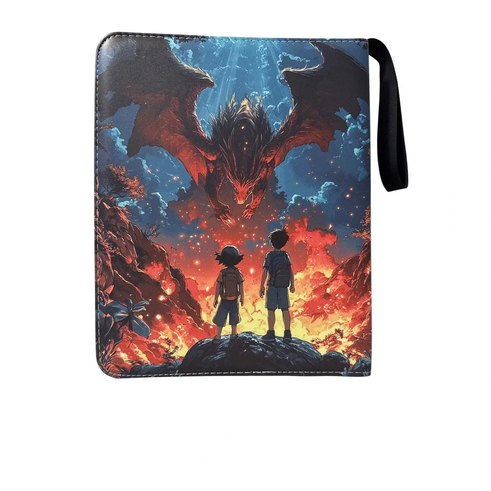 Dragon Fantasy Trading Card Binder Zippered‎ 3-Ring Album w 9-Pocket Sleeves New